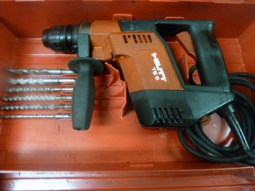 HILTI TE 5 HAMMER DRILL, GOOD CONDITION, with   BITS