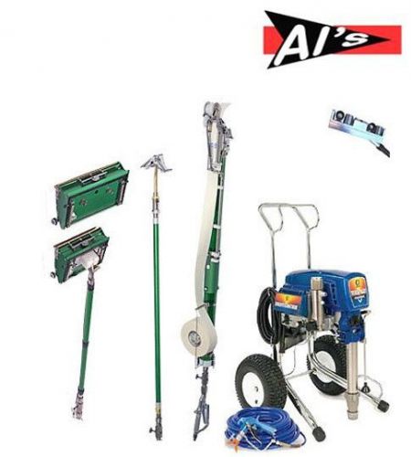 *new* aplatech continuous flow system, tapetech, w/ graco mark v premium for sale
