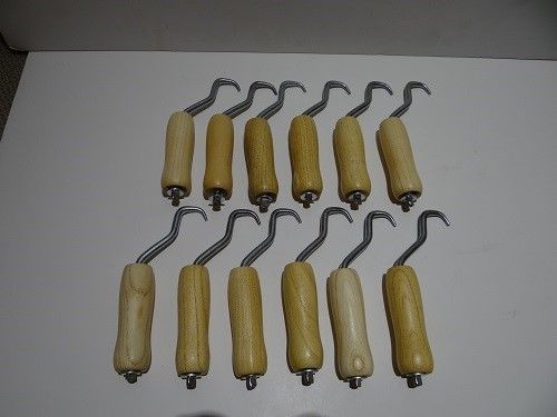 Rebar tie wire twister - 12 pc pack w/wooden handle- free shipping for sale
