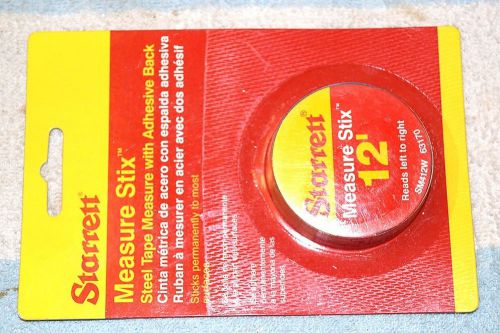 Starrett new sm412w measure stix self-adhesive rule tape ruler 12 feet 1/16 1/32 for sale