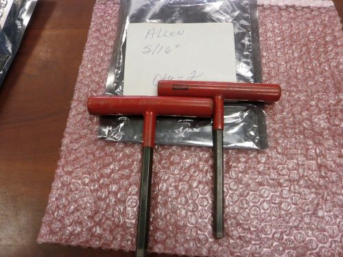 Allen 5/16&#034; Used Red T-handle Hex Key Wrench