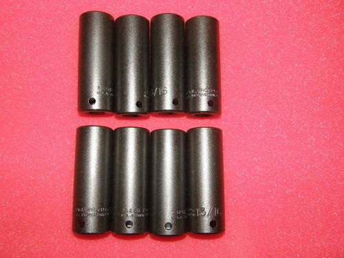 8 Brand New 1/2&#034; Drive 13/16&#034; Impact Sockets 6 pt Proto J7326H NIB Heavy Duty