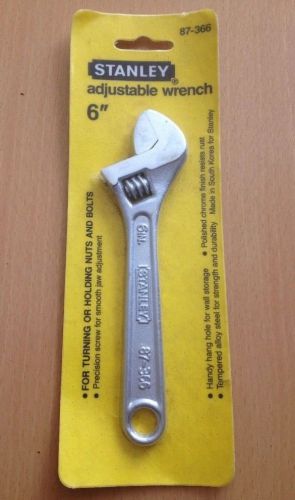 NEW STANLEY 6&#034; / 150 MM ADJUSTABLE WRENCH 87-367 MADE IN USA