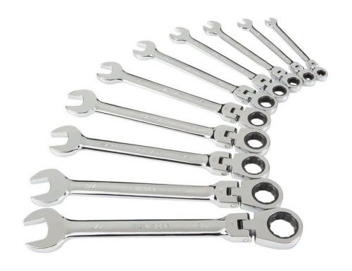 Tekton combination ratcheting flex head wrench set, 10 pcs sae 2108, new for sale