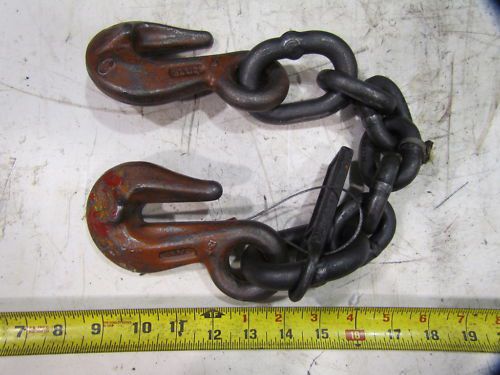 1/2x20&#034; cm chain w/chain cradle grab hooks 12,000# wll for sale