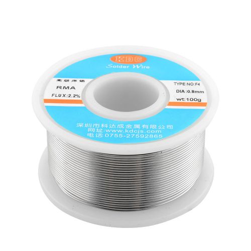 1 Roll Reel 63/37 100g 0.8mm Slim Tin Lead Core Wire Solder for Electrical