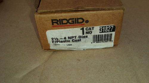 Ridgid 31827  1224 High Speed NPT Dies for Plastic-Coated Pipe Brand New.