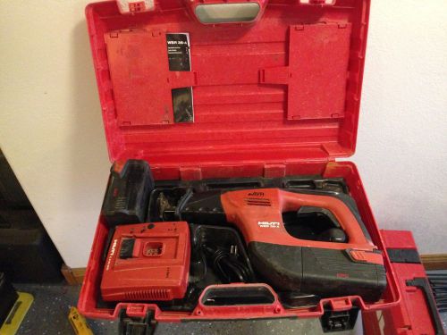 Hilti WSR 36-A Cordless Reciprocating Saw 2 batteries and charger WORKS PERFECT