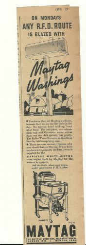 Nov. 1935 Maytag Co. Newton,Iowa Model 31 Washer with Gasoline  Engine ad