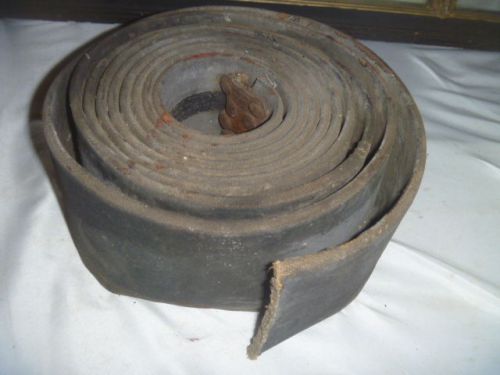 FLAT BELT PULLEY BELT PEERLESS AXLE DYNAMO USA RUBBER REPURPOSE PRIMITIVE FARM