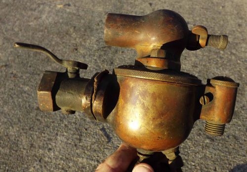 Antique engine brass &#034;james co,&#034; &#034; gen. valve co.&#034; carburetor 1&#034; pipe  rare!! for sale