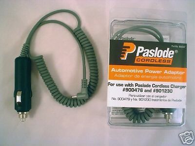 Paslode Battery Vehicle/Car Charger Adaptor 12V 900507 For Framing,Finish Nailer