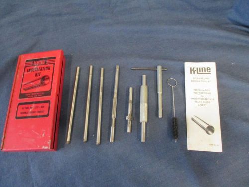 K-line kl1601 for 11/32 - .030 bronze guide liners self feeding boring tool kit for sale