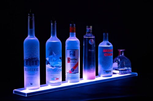60&#034; liquor bottle shelf, 5&#039; led lighted liquor shelves bar bottle display for sale