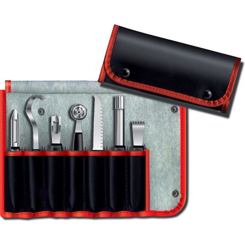 Victorinox garnishing kit, 8-piece, polypropylene handles black 48997 for sale