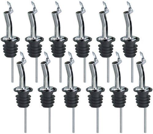 NEW Metal Speed Pourer with Hinged Flip Cap  Pack of 12