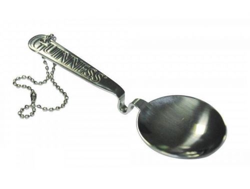 Licensed New Guinness Stout Stainless Steel Engraved Pouring Spoon Black and Tan