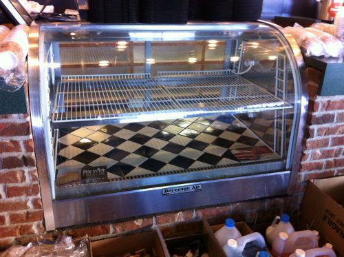 Beverage air cdr 4/1 curved glass pastry case for sale