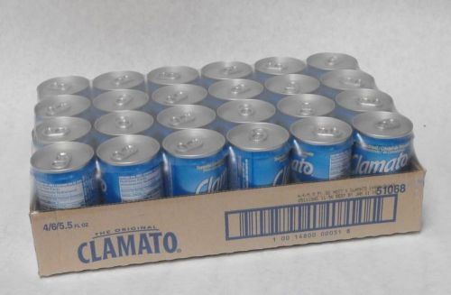 Mott&#039;s  CLAMATO JUICE 5.5oz. CASE/24  Red Bloody Mary Beer Chelada Clam Tomato