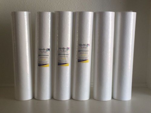 Hydronix nsf certified six big blue sediment water filters 4.5 x 20&#034; 5 micron for sale