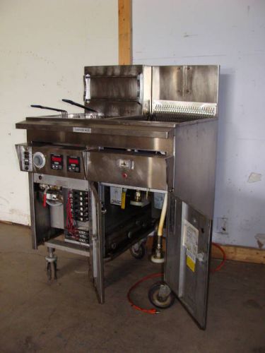 Keating electric 40lb digial fryer with dumbster for sale