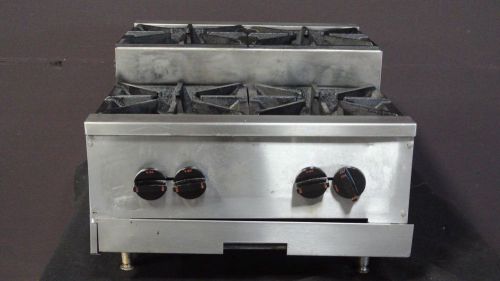 4 burner counter top step up range hot plate tabletop commercial / lp gas for sale
