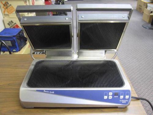 Electrolux Dito DOUBLE PANINI GRILL 24&#034; Top &amp; Bottom=Ribbed -Sandwich