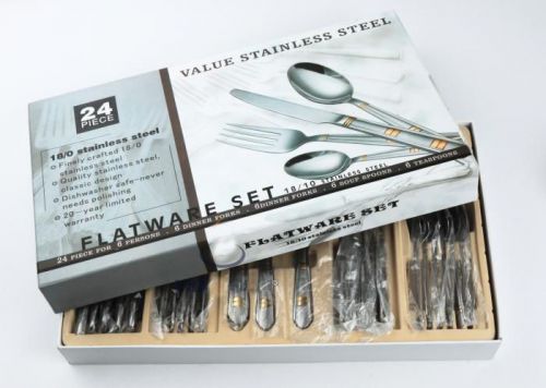 Fashion Cutlery Set 24 Pcs  Stainless Steel  Gift