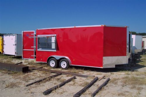 New 8 x 16 2014  v nose catering, concession vending, bbq trailer for sale