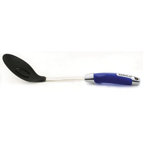 The zeroll co. ussentials silicone slotted serving spoon blue berry for sale