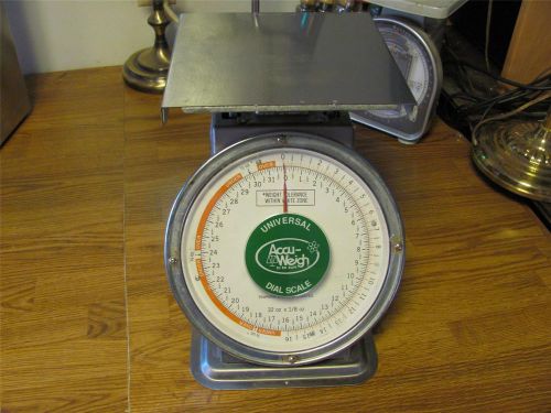 YAMATO DELUXE COMMERCIAL UNIVERSAL ACCUWEIGH DIAL SCALE 32 OZ X 1/8OZ -VGUC
