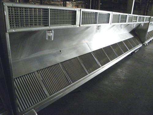 CAMBRIDGE 20 FT STAINLESS STEEL KITCKEN EXHAUST HOOD W FILTERS LIGHTS RETURN AIR