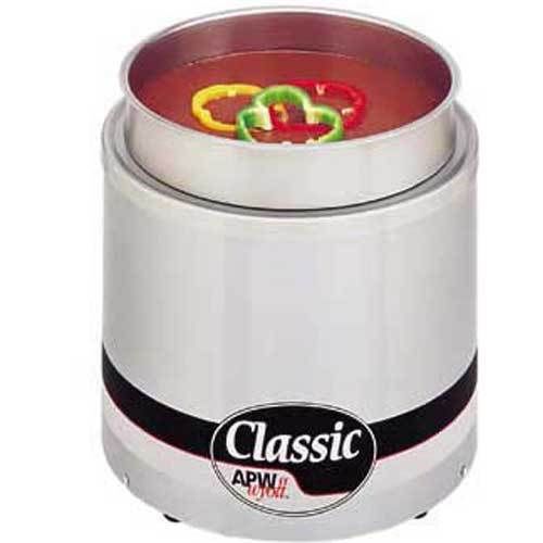 Apw rw-2v food warmer, countertop, electric, 11 quart round well (insets and cov for sale