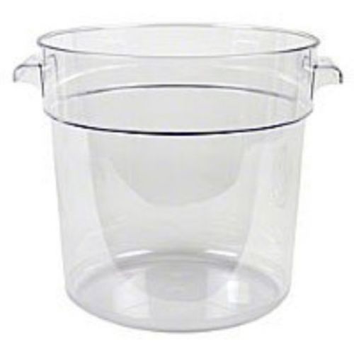 Thunder Group Polycarbonate Round Food Storage Container  18-Quart  Clear