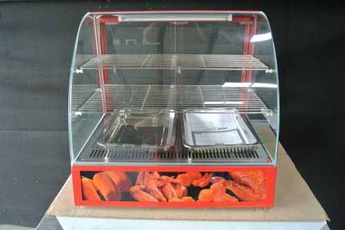 Uniworld hot display case, dh-2p, snacks, merchandiser, heated, wings, new, food for sale