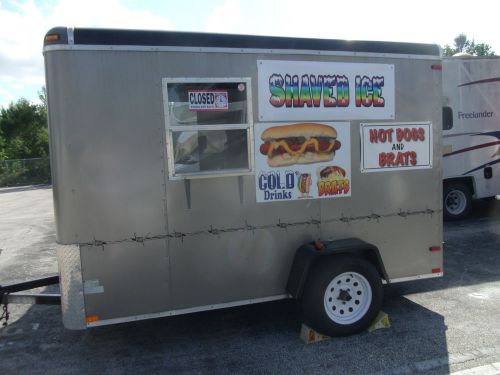 2010 concession / food trailer truck  6 &#039;x10&#039;x 6.5h -with equipment -pu florida for sale