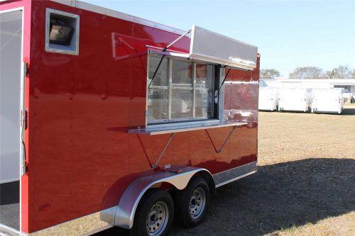 New 7x16 enclosed food vending consession trailer for sale
