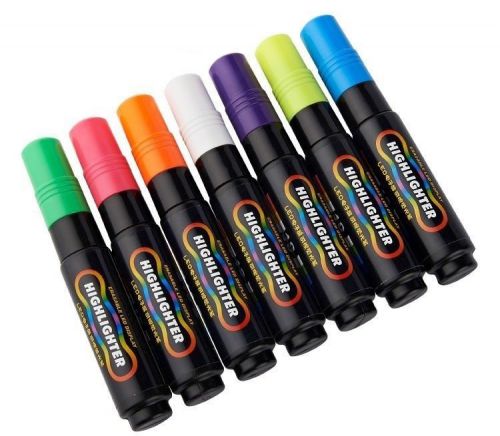 Fluorescent Color Markers dry erase pen neon LED Writing Board marker Pens 10mm