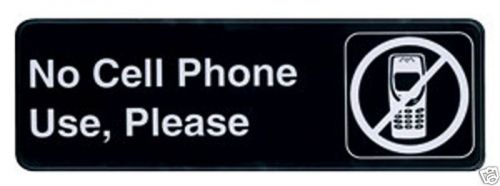 No Cell Phone Use, Please Sign 3x9