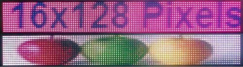 FULL COLOR PROGRAMMABLE SCROLLING LED SIGN 52&#034; x7&#034;