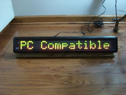 PROLITE M2014R MOVING LED SIGN,&#034; FONT&#034;  AND &#034;TRIVIA&#034; SOFTWARE INCLUDED