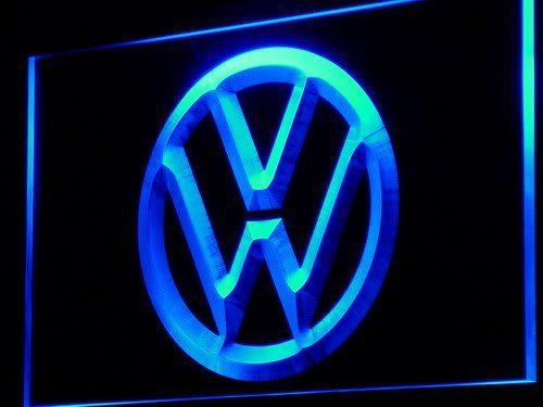 VW Das Auto Passat Gold Beetle Jetta Polo LED Logo Beer Garage Neon Light Sign