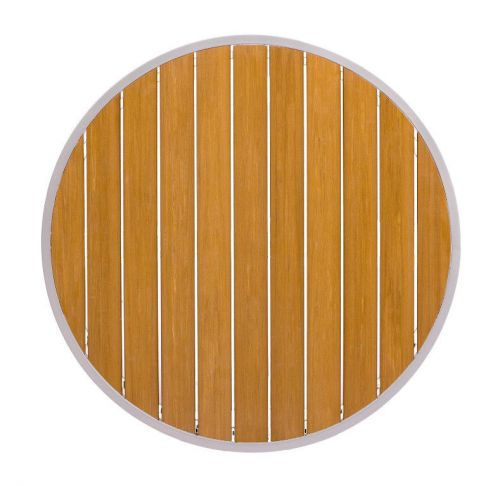 New longport 24&#034; round synthetic teak table top - 3 sizes &amp; 2 finish options! for sale