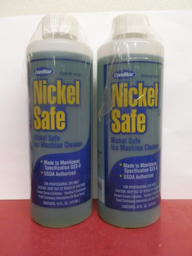 2) 16 oz Bottles Nickel Safe Ice Machine Cleaner