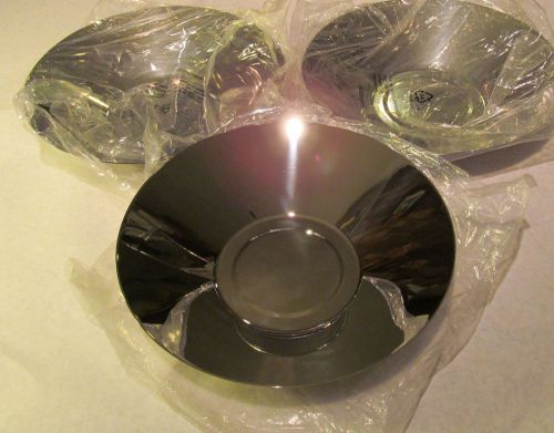 3 NEW CARLISLE 18/10 STAINLESS STEEL MAESTRO FAN/ FRUIT BOWL 609120 DURA-WARE