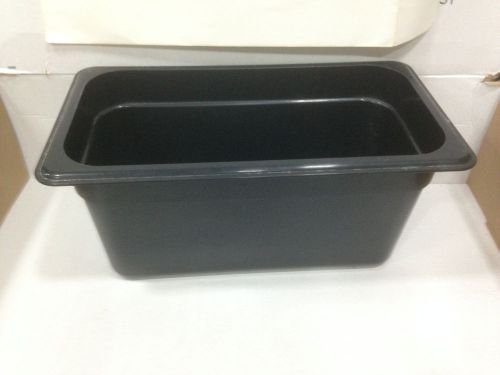 Cambro 6-Inch Black Food Pan Size 1/3   Qtty: Lot of  9