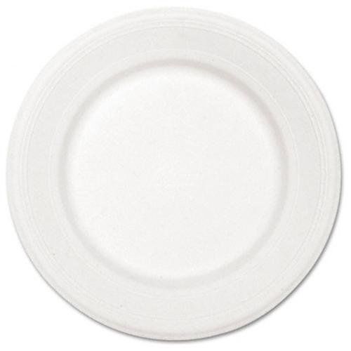 Chinet Classic White Plates - 10.50&#034; Diameter Plate - Paper, Fiber - (venturect)