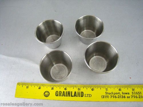 Set of 4 Stainless Steel Sauce Cups