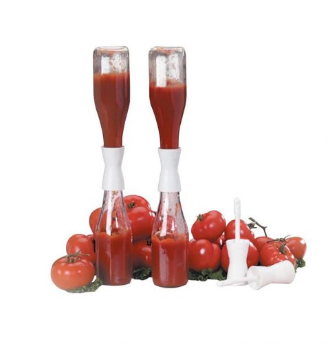 2x Commercial Bar Restaurant Ketchup Bottle Combining Marry Food Condiment Saver