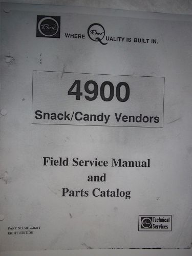 Rowe 4900 S &amp; JR Snack Field Service Manual MultiBoard